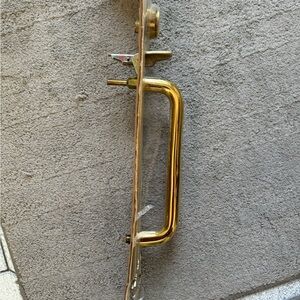 SCHLAGE FRONT DOOR LOCK - (Model # E51P) - MURCHISON BRASS - (exterior side)